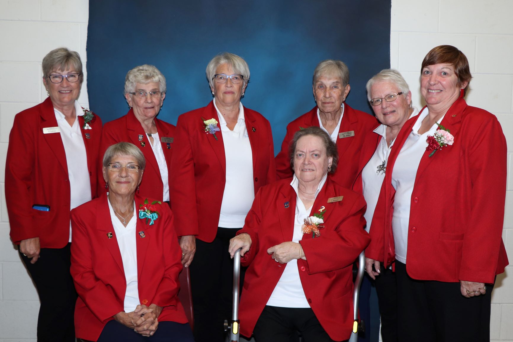 group photo of ladies fire auxiliary