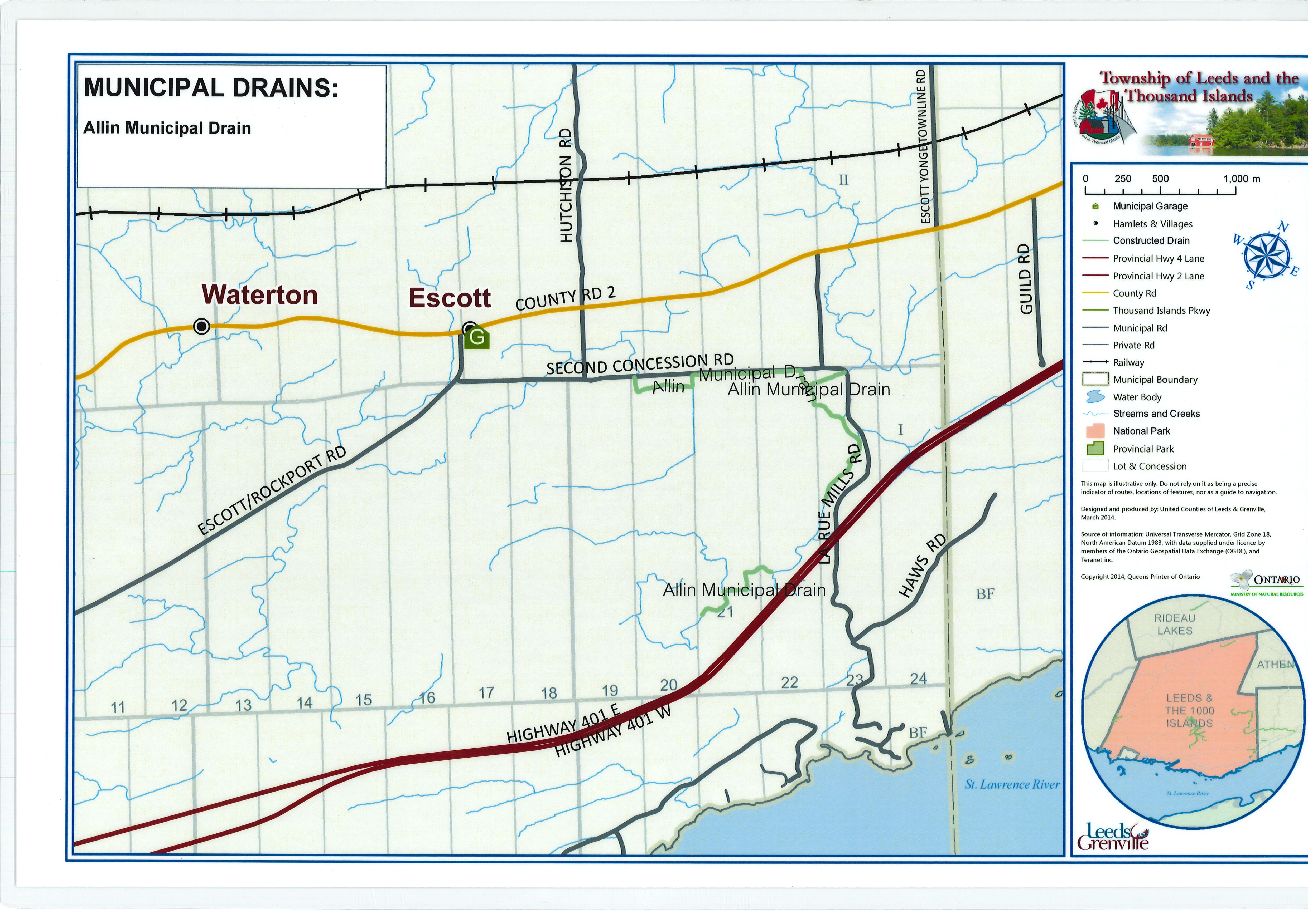 Drain map