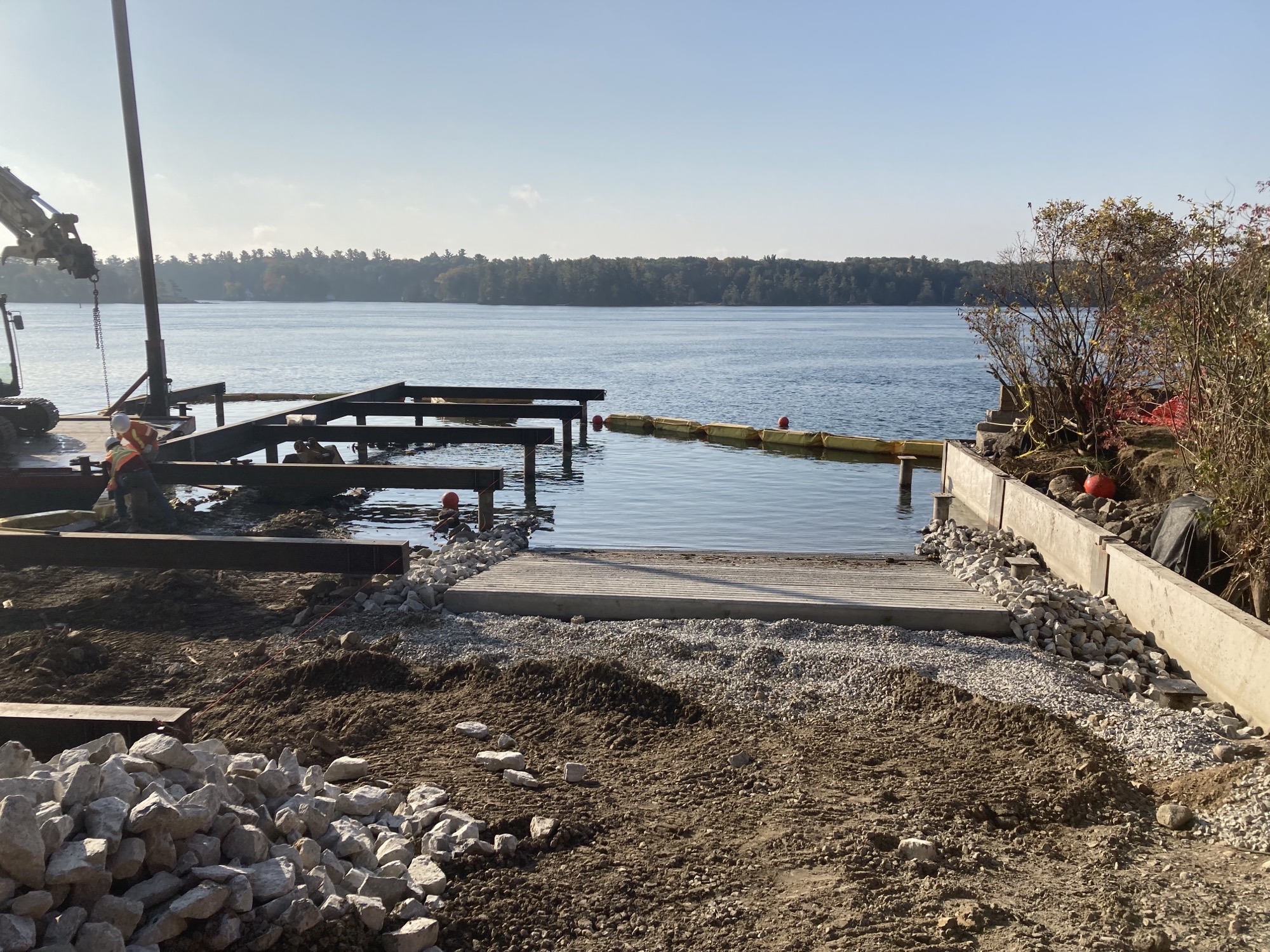 Picture of Ivy Lea Wharf during construction