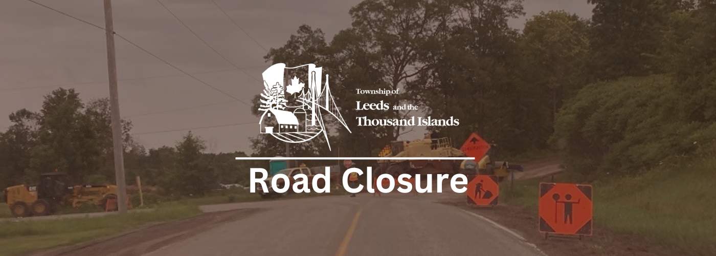 road closure sign